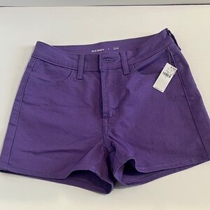 Old Navy Women's High Waist Shorts - Purple